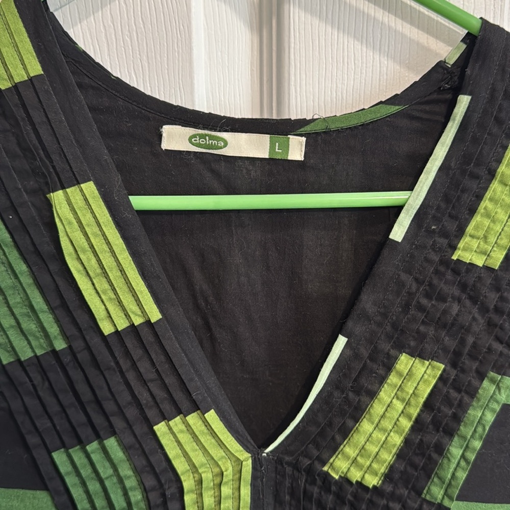 Dolma Cotton Blockprint Skye Dress - Picture 4 of 5